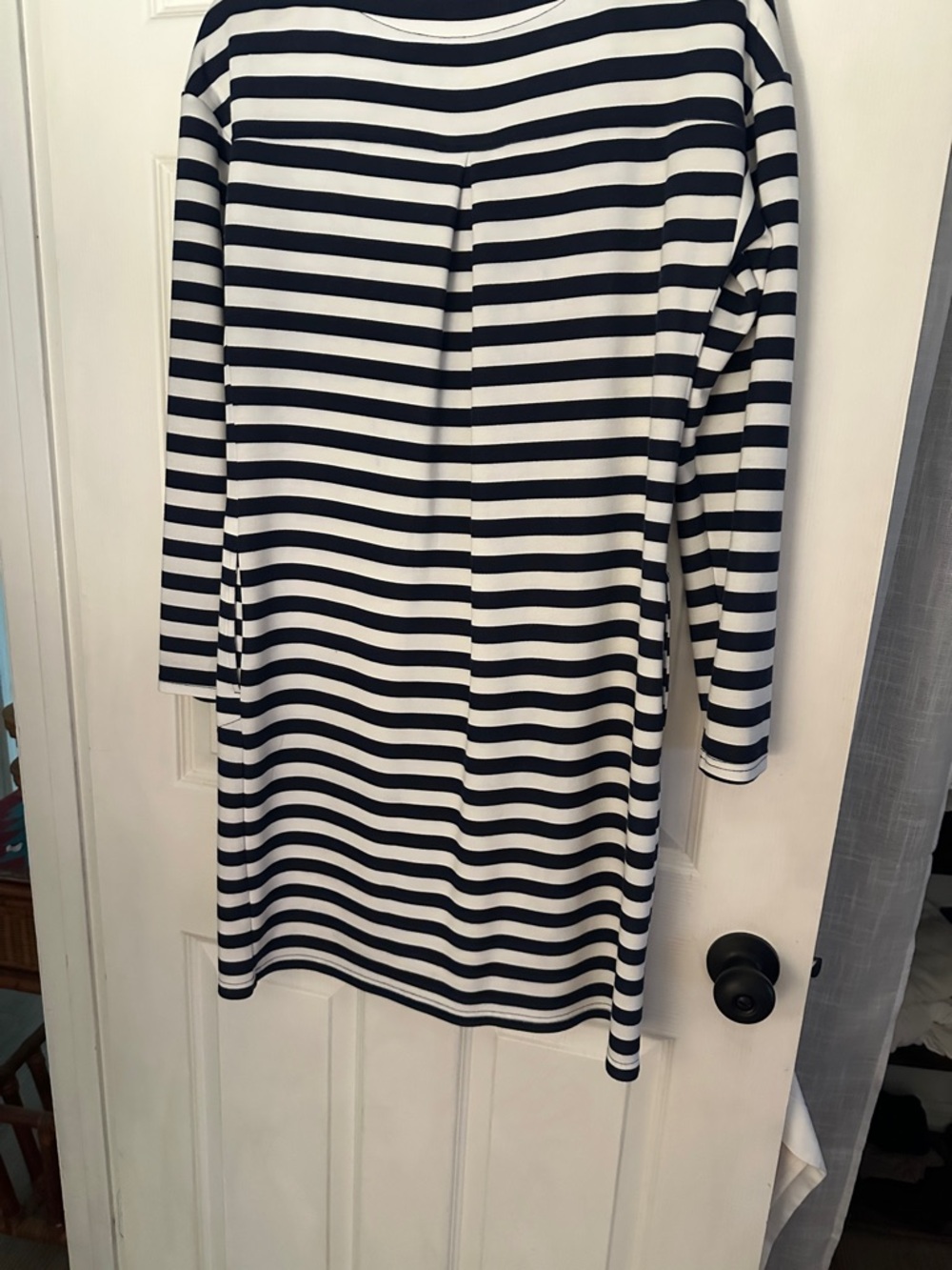 Belle by Kim Gravel navy and white Scubaluxe dress. Size small, worn once. - Picture 3 of 3